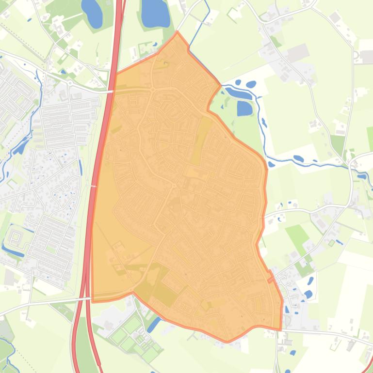 Kaart van de buurt Bavel.