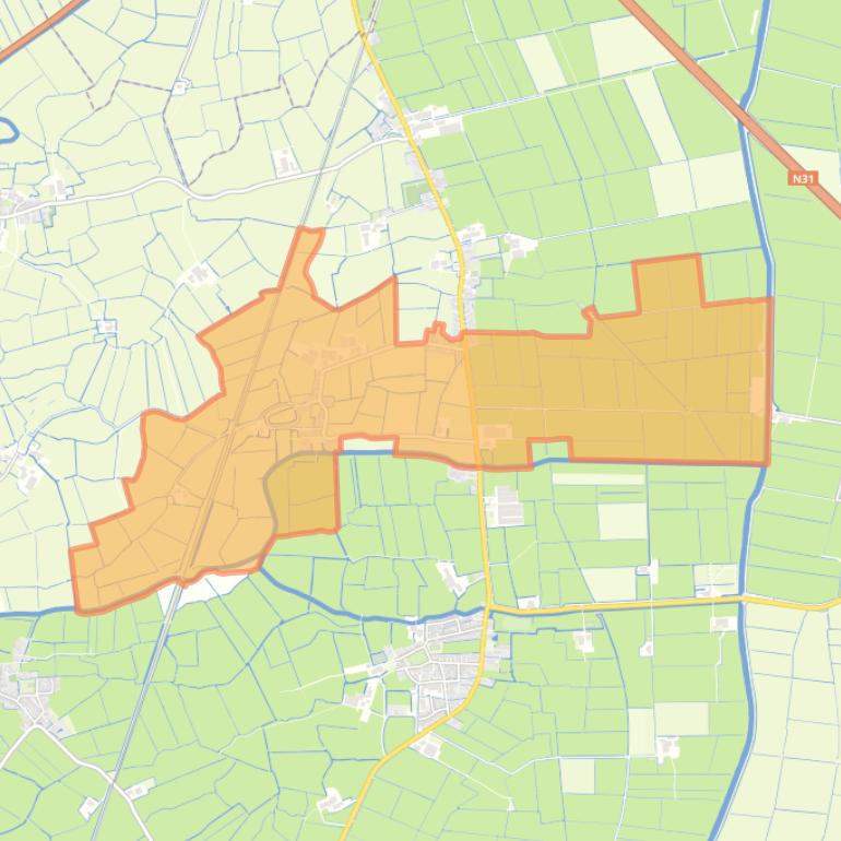 Kaart van de buurt Bears.