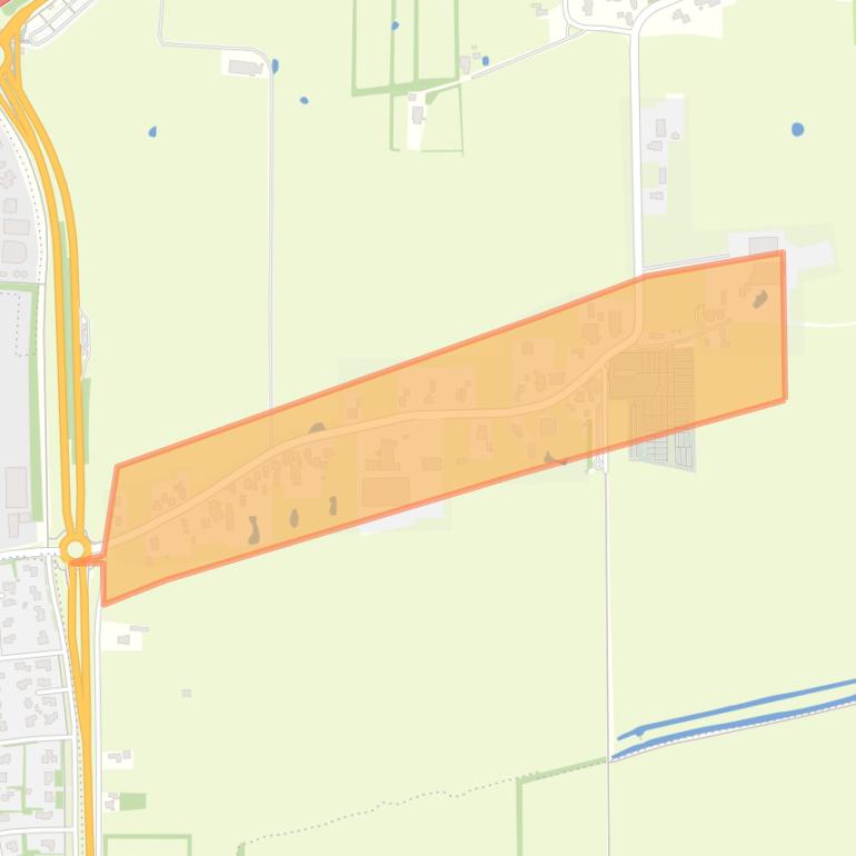 Kaart van de buurt Bebouwde kom Midwolde.