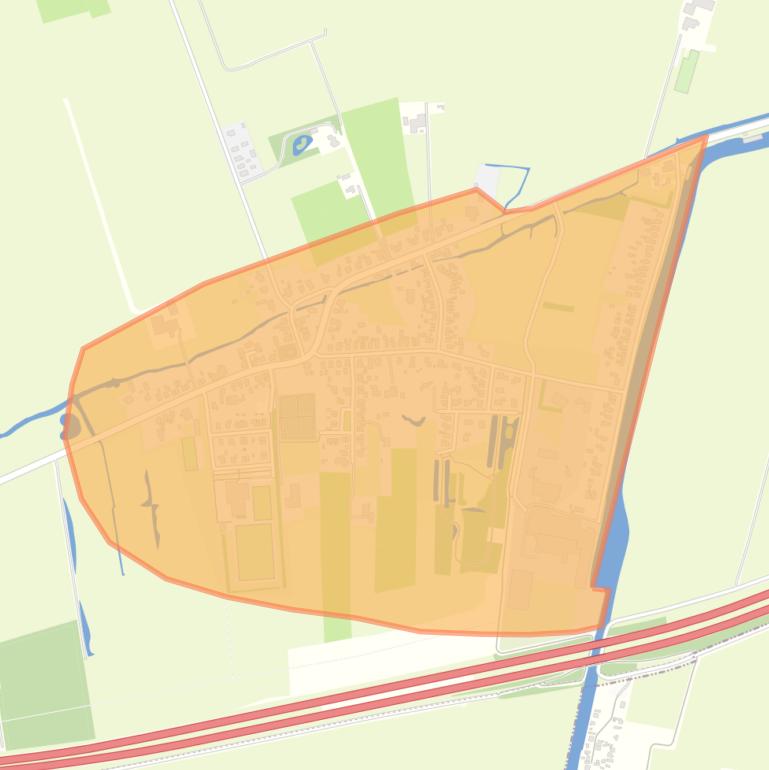 Kaart van de buurt Bebouwde kom Oostwold.