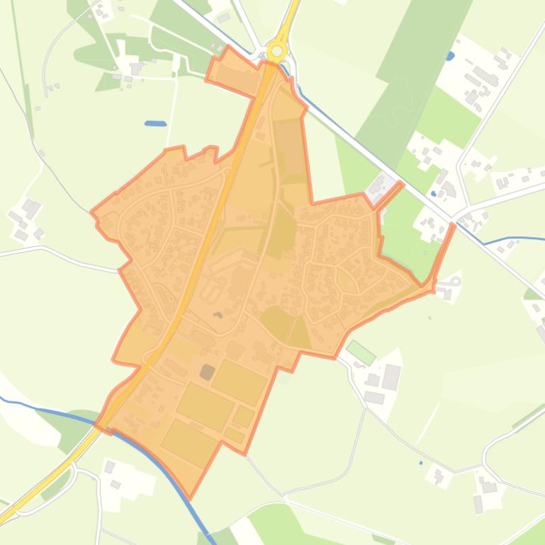 Kaart van de buurt Beckum (kern).