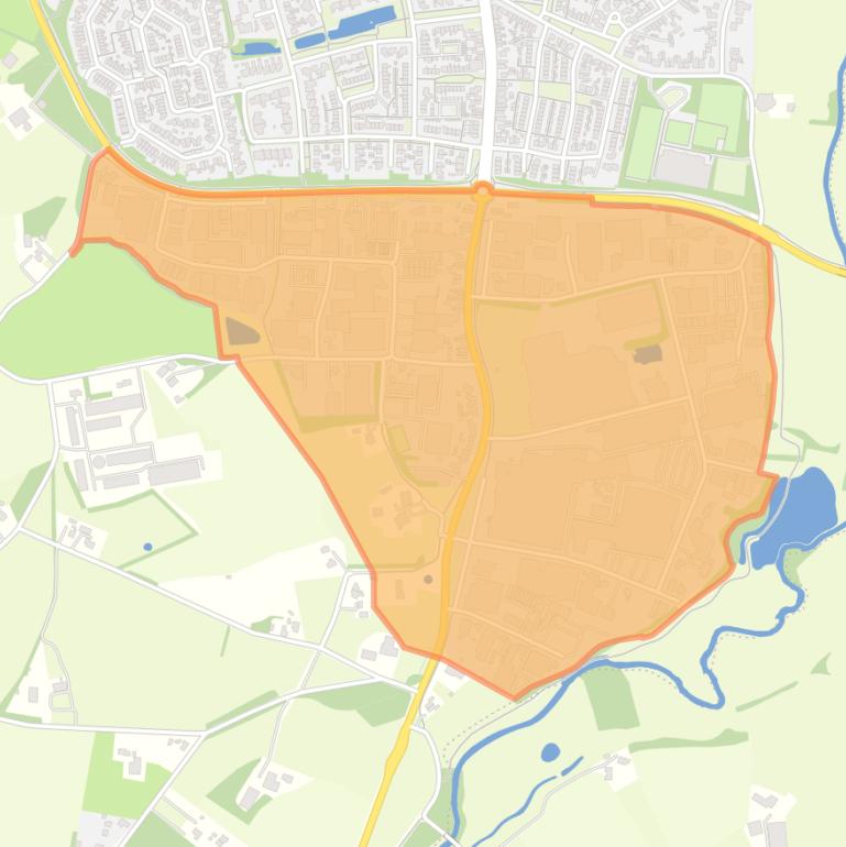 Kaart van de buurt Bedrijfsterrein Losser.