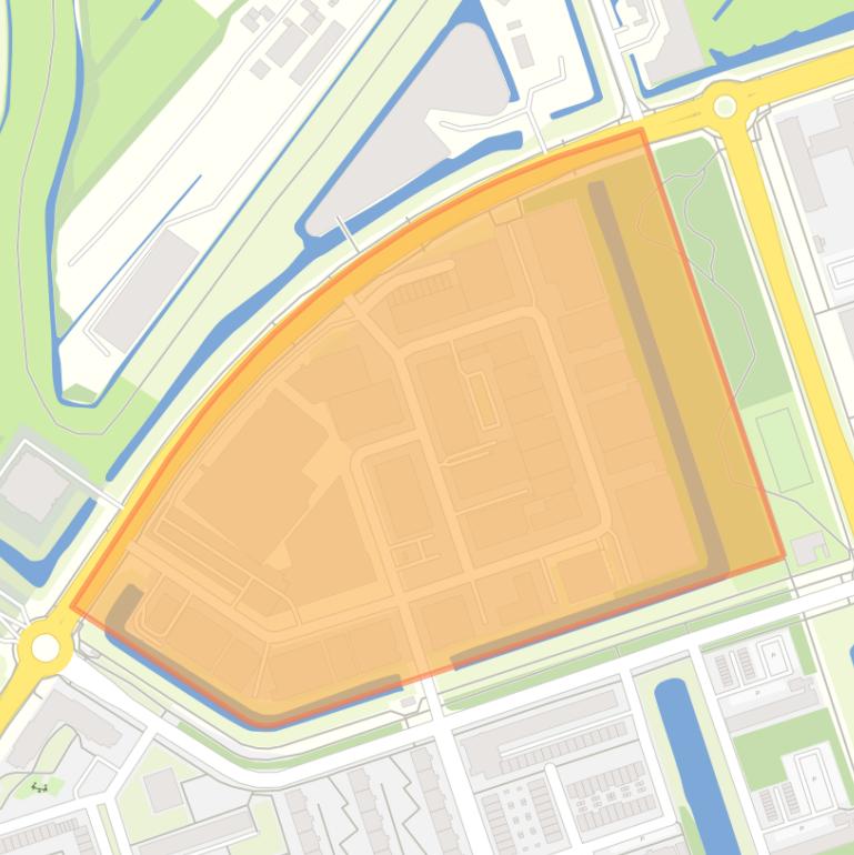 Kaart van de buurt Bedrijvencentrum Osdorp.