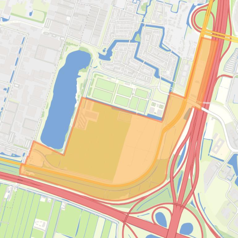 Kaart van de buurt Bedrijvengebied Strijkviertel.
