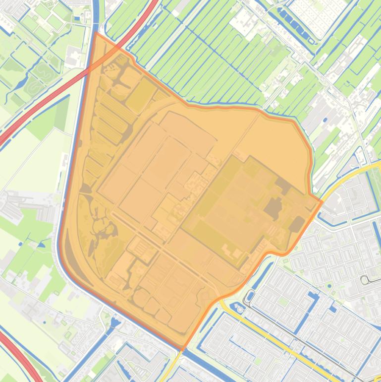 Kaart van de buurt Bedrijvenpark Lutkemeer.