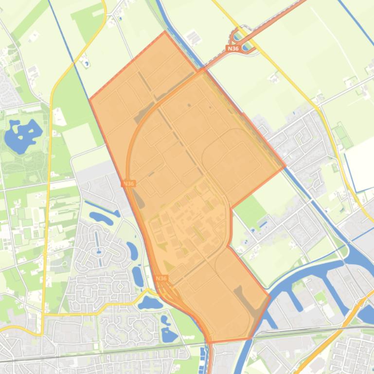 Kaart van de buurt Bedrijvenpark Twente.