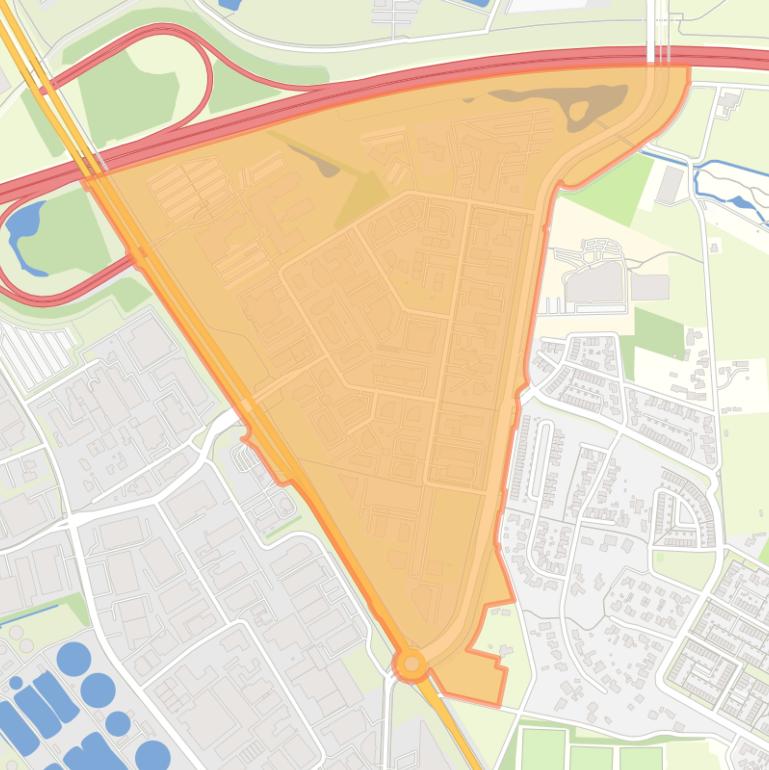 Kaart van de buurt Bedrijvenpark Westermaat Zuidoost.