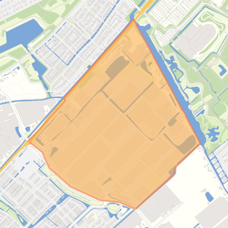 Kaart van de buurt Bedrijventerrein ABC Westland.