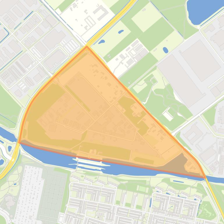 Kaart van de buurt Bedrijventerrein Albion.