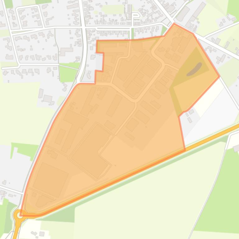 Kaart van de buurt Bedrijventerrein Alphen.