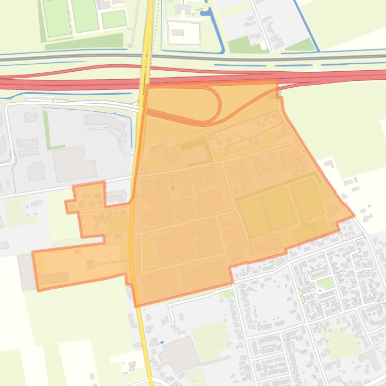 Kaart van de buurt Bedrijventerrein Andelst Oost.