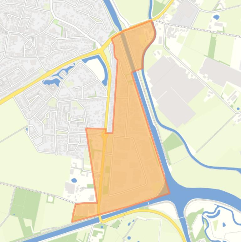 Kaart van de buurt Bedrijventerrein Beekerheide.