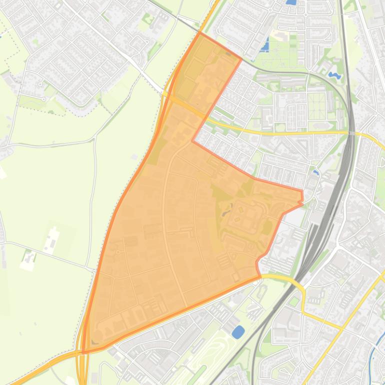 Kaart van de buurt Bedrijventerrein Bergerweg.