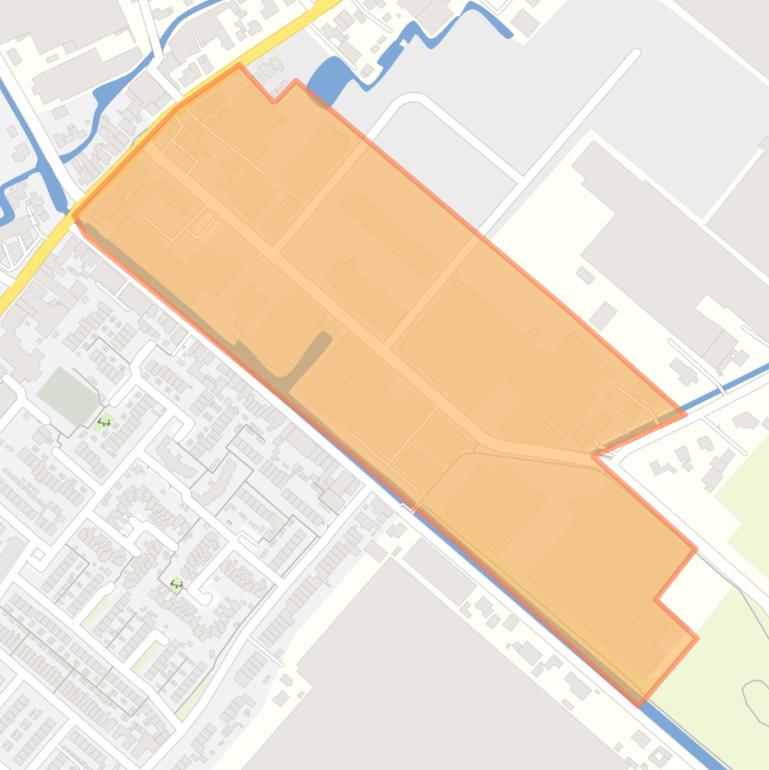 Kaart van de buurt Bedrijventerrein Bovendijk.