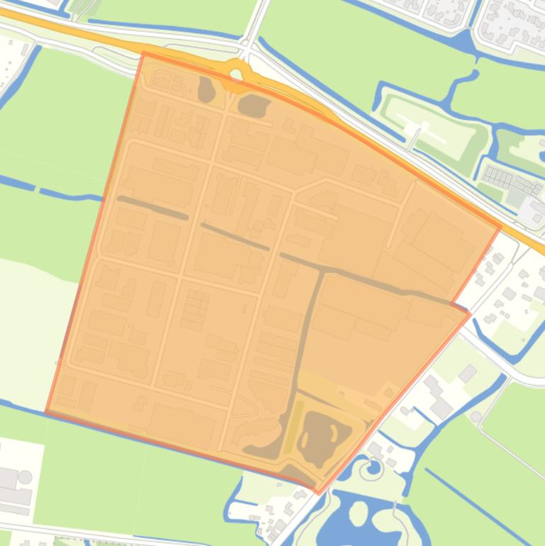 Kaart van de buurt Bedrijventerrein Braken.