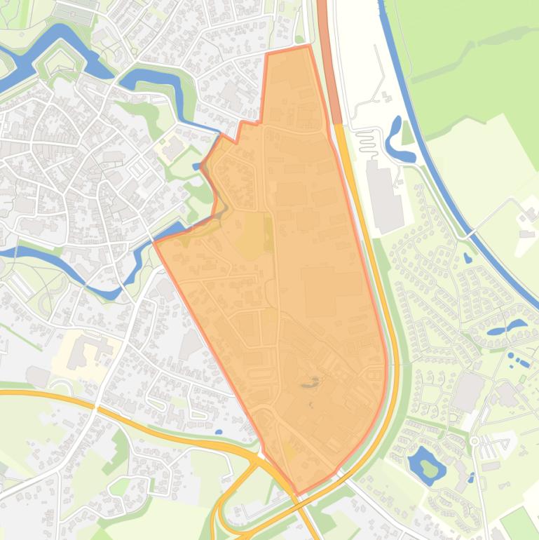 Kaart van de buurt Bedrijventerrein Brandemat.