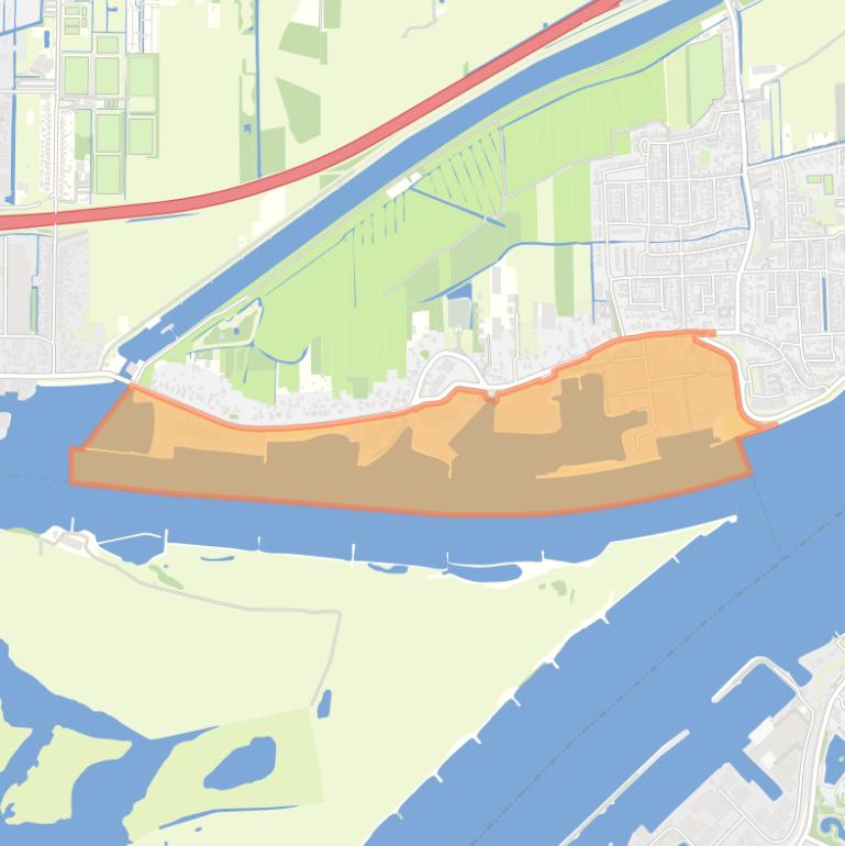Kaart van de buurt Bedrijventerrein Buitenwei.