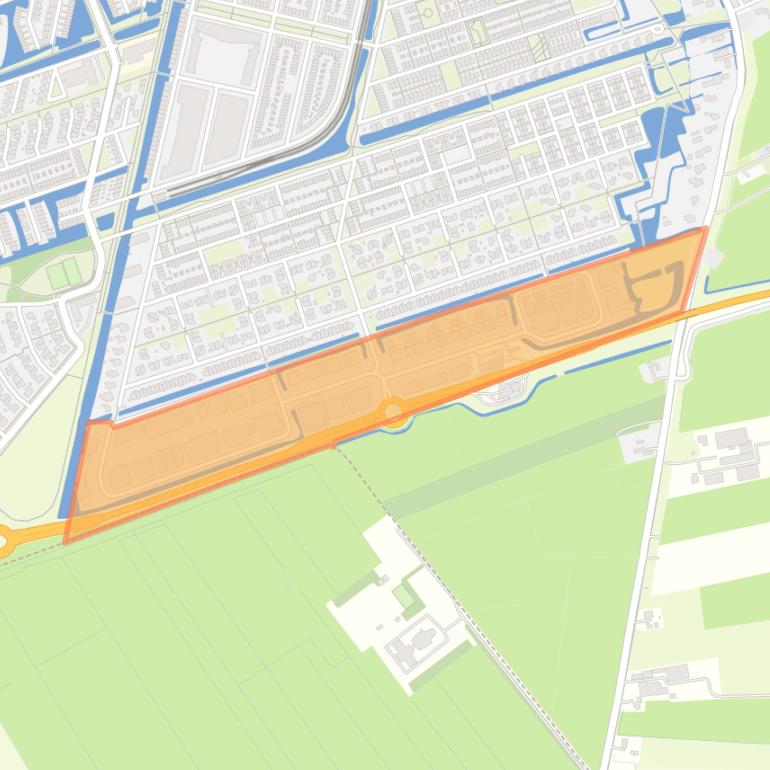 Kaart van de buurt Bedrijventerrein De Corridor.