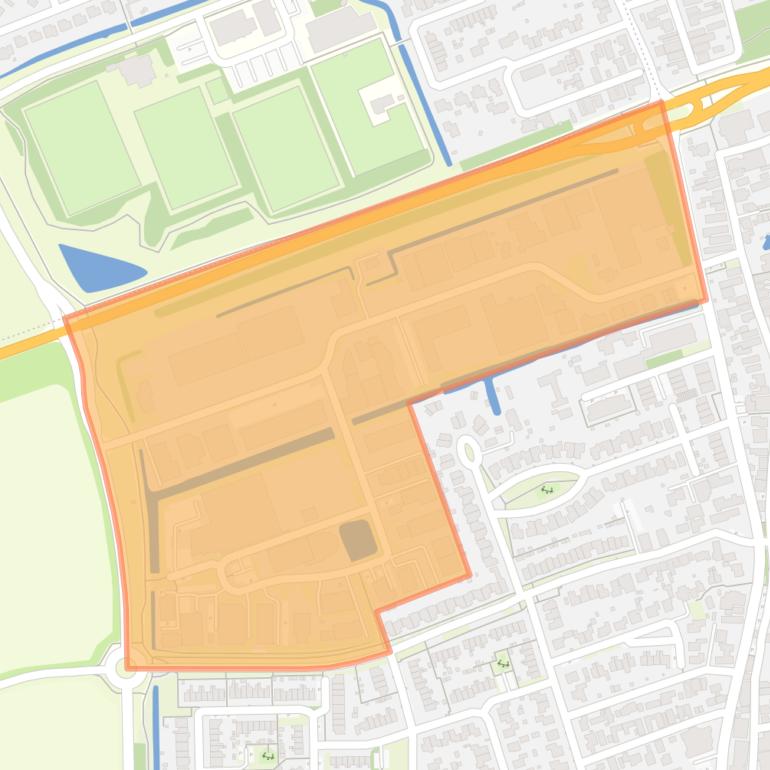 Kaart van de buurt Bedrijventerrein De Mossel.