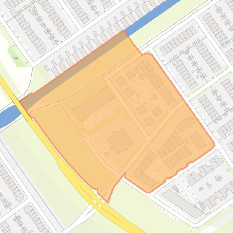 Kaart van de buurt Bedrijventerrein De Rederij.