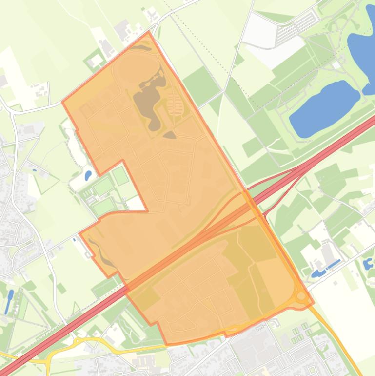 Kaart van de buurt Bedrijventerrein Eersel.