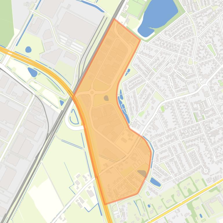 Kaart van de buurt Bedrijventerrein Enschot.