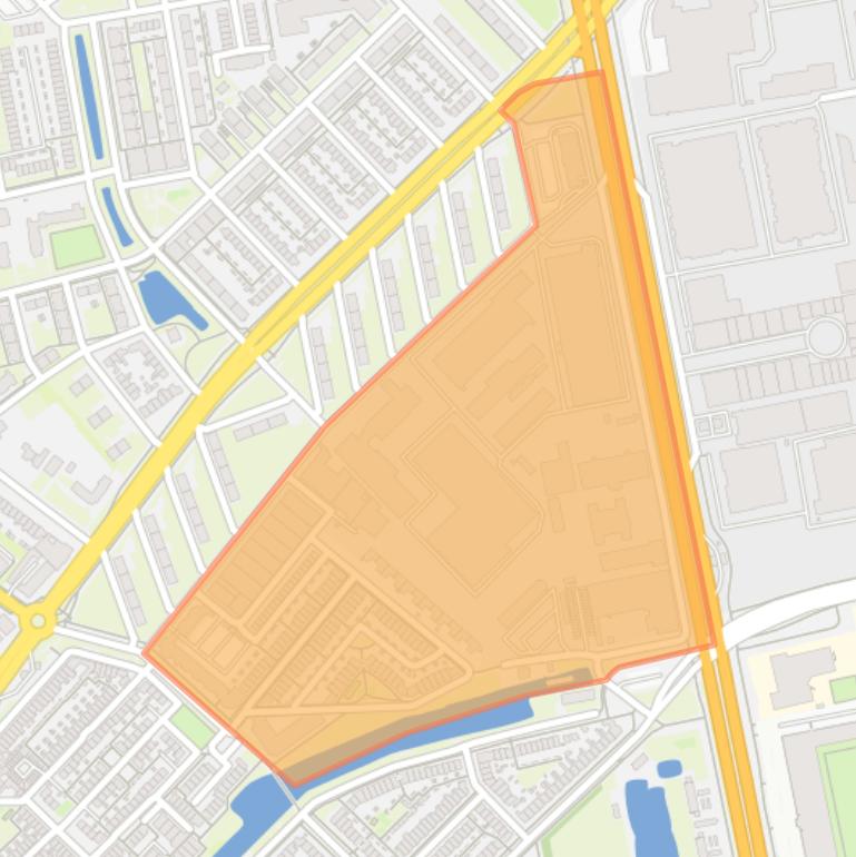 Kaart van de buurt Bedrijventerrein Floresstraat.
