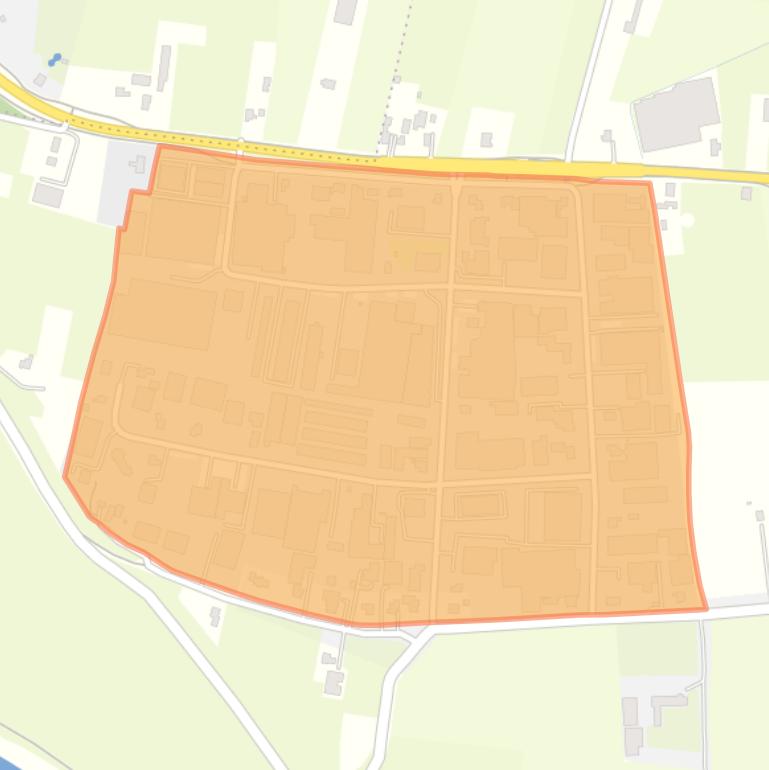 Kaart van de buurt Bedrijventerrein Gendt.