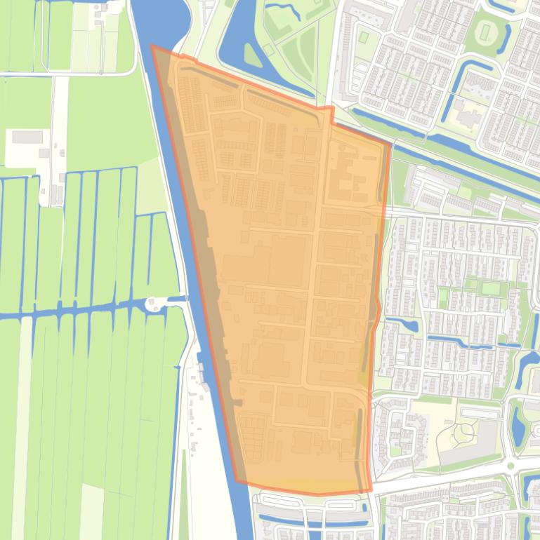 Kaart van de buurt Bedrijventerrein Heimanswetering.