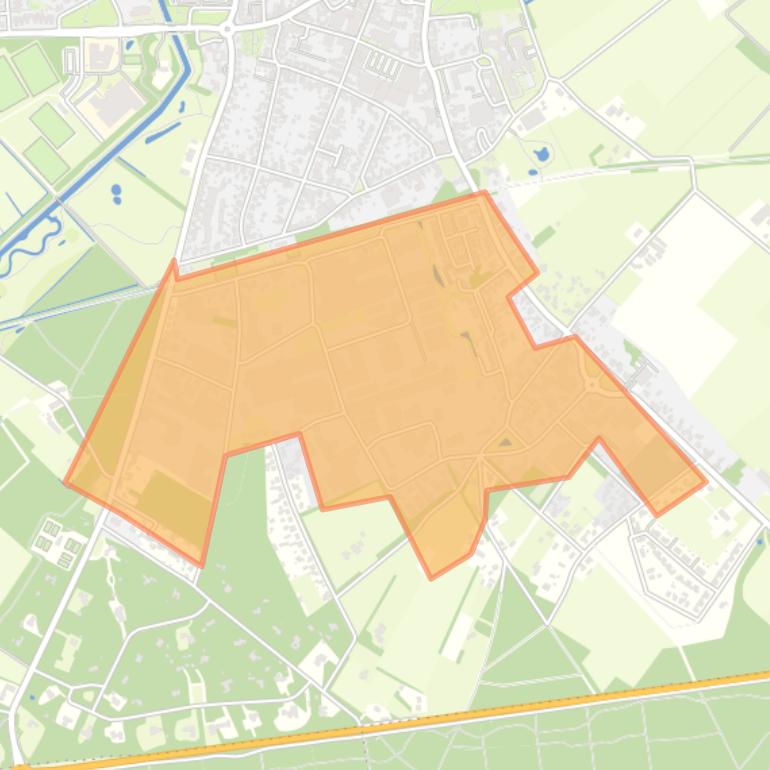 Kaart van de buurt Bedrijventerrein Het Spoor.