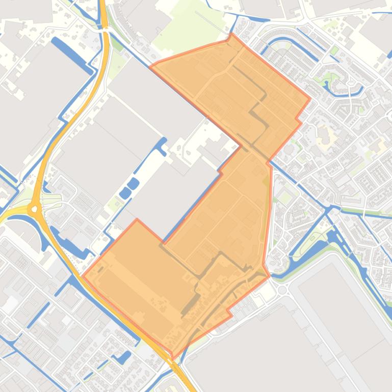 Kaart van de buurt Bedrijventerrein Honsel.