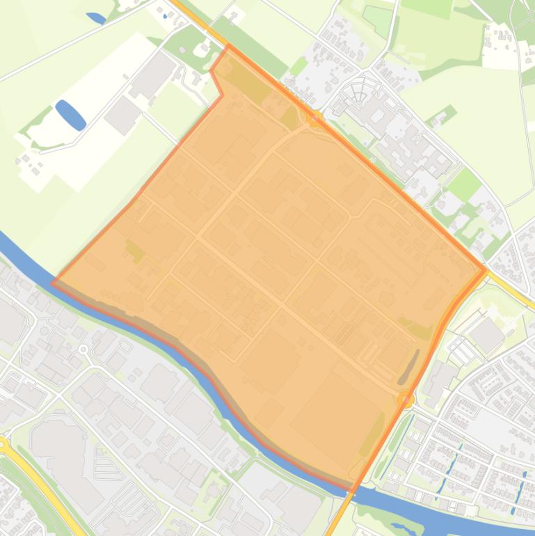 Kaart van de buurt Bedrijventerrein Keppelseweg.