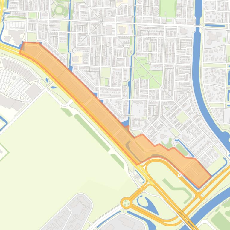 Kaart van de buurt Bedrijventerrein Ketelmeerstraat.