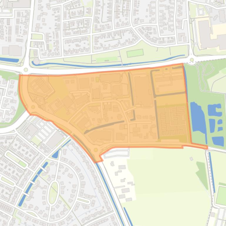 Kaart van de buurt Bedrijventerrein Klepperheide.