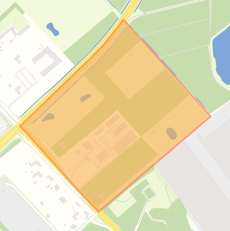 Kaart van de buurt Bedrijventerrein Kraaiven West.