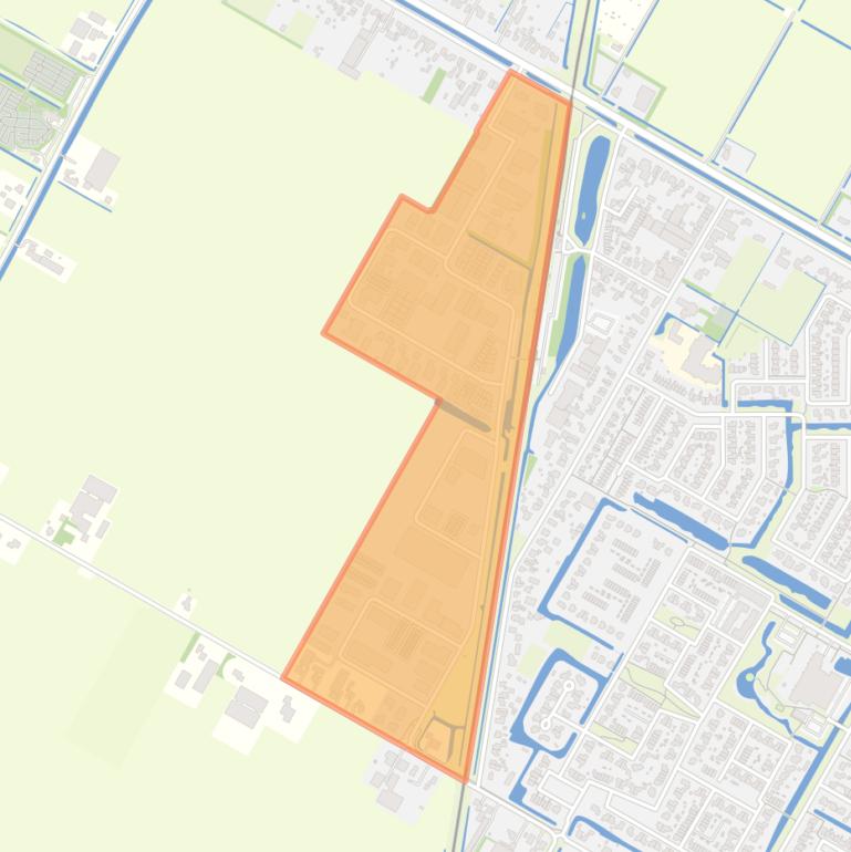 Kaart van de buurt Bedrijventerrein Kruiswijk.