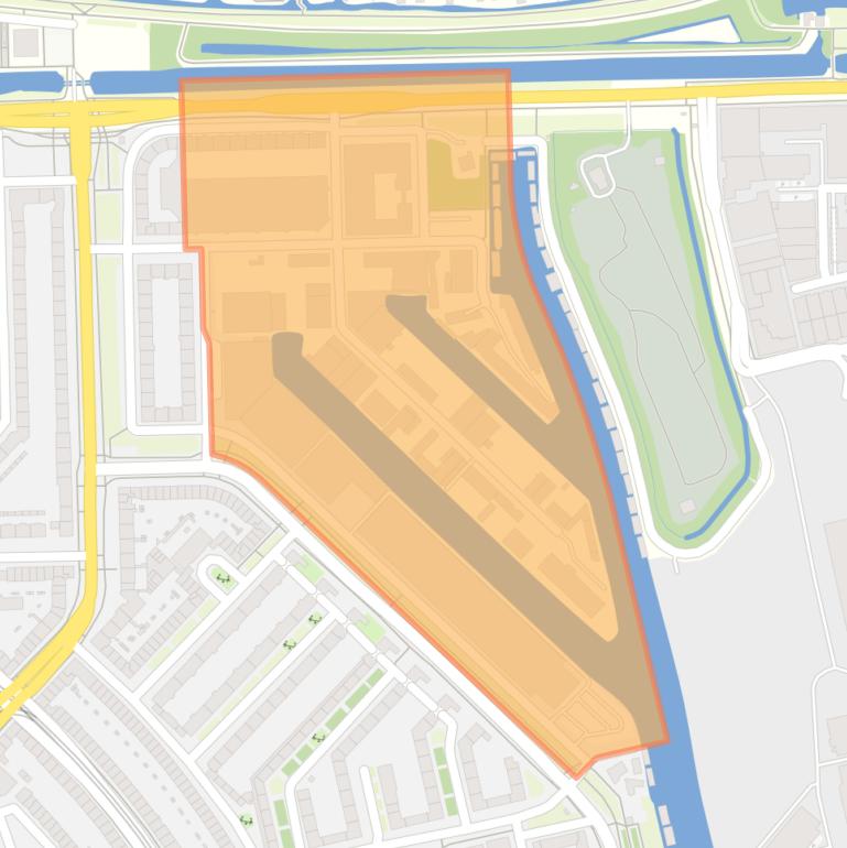 Kaart van de buurt Bedrijventerrein Landlust.