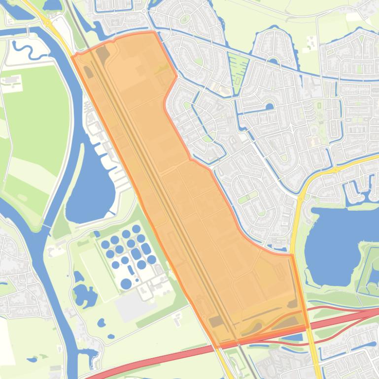 Kaart van de buurt Bedrijventerrein Maaspoort.