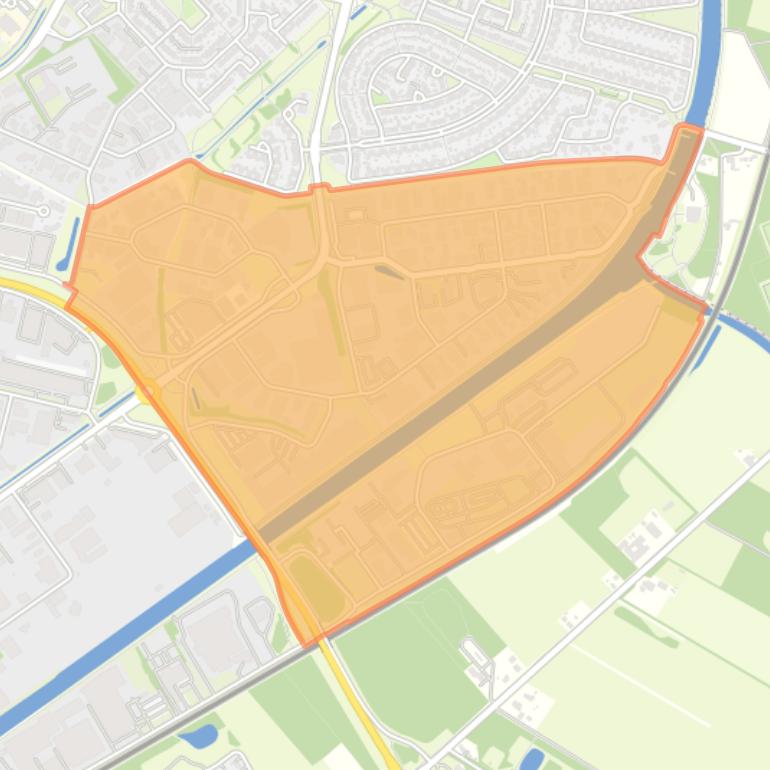 Kaart van de buurt Bedrijventerrein Marsdijk Oost.