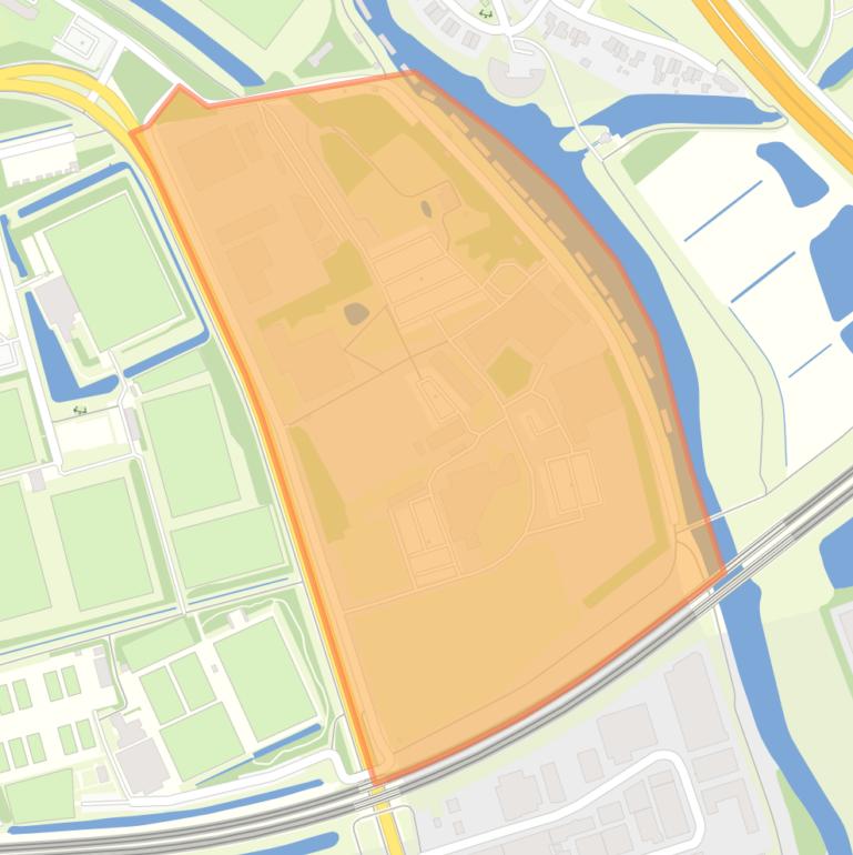 Kaart van de buurt Bedrijventerrein Marslanden-Noord.