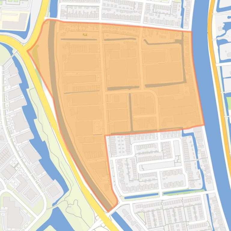Kaart van de buurt Bedrijventerrein Mercuriusweg.