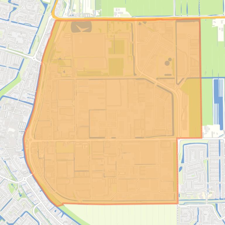 Kaart van de buurt Bedrijventerrein Mijdrecht.