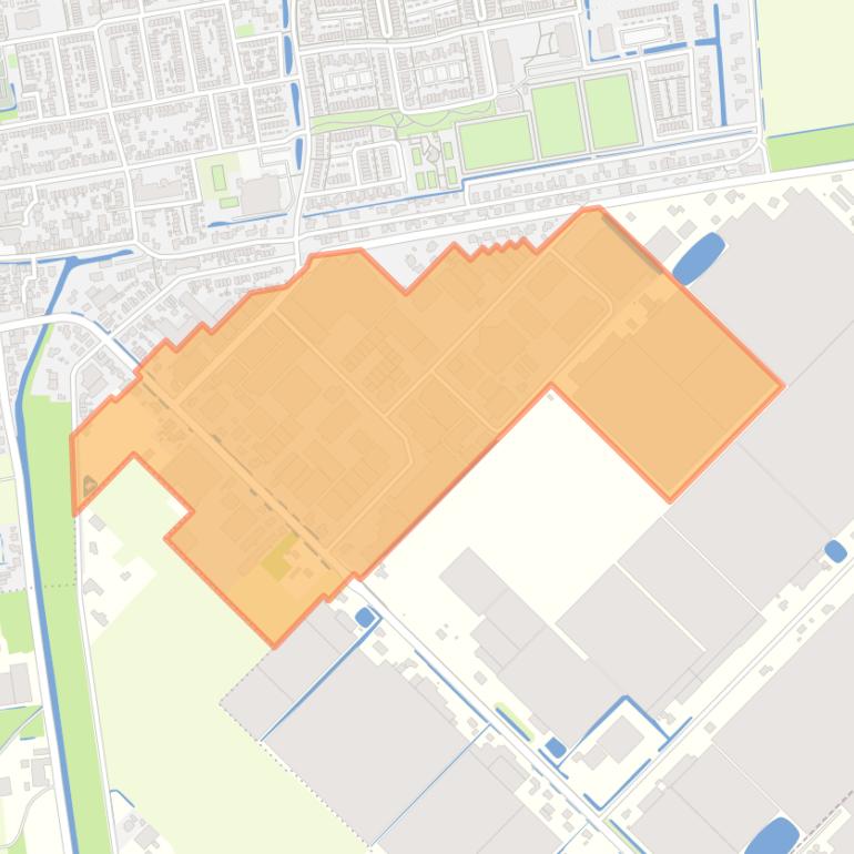 Kaart van de buurt Bedrijventerrein Moerkapelle.