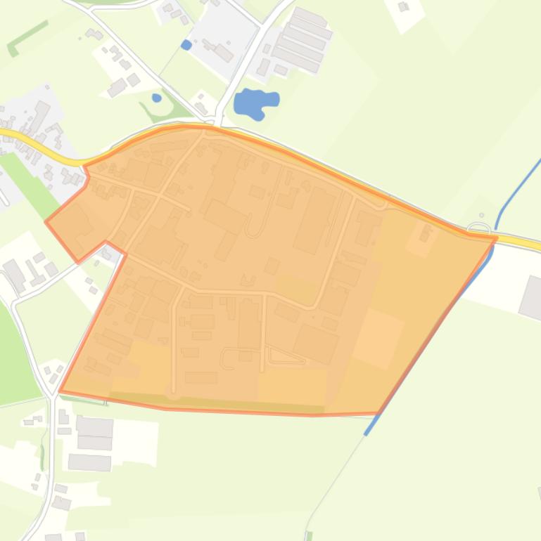 Kaart van de buurt Bedrijventerrein Molenveld.