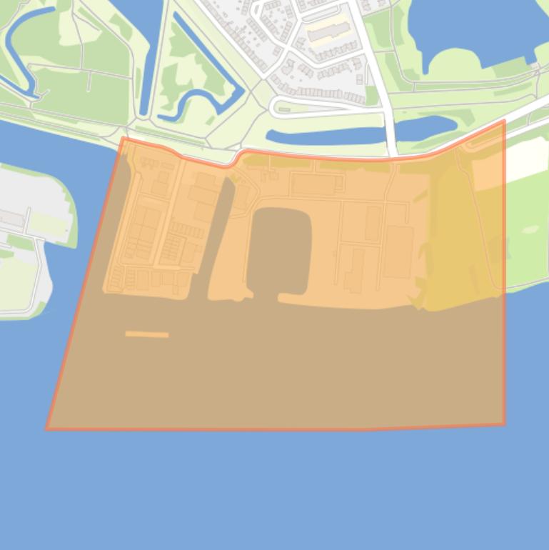 Kaart van de buurt Bedrijventerrein Nieuwendammerdijk.