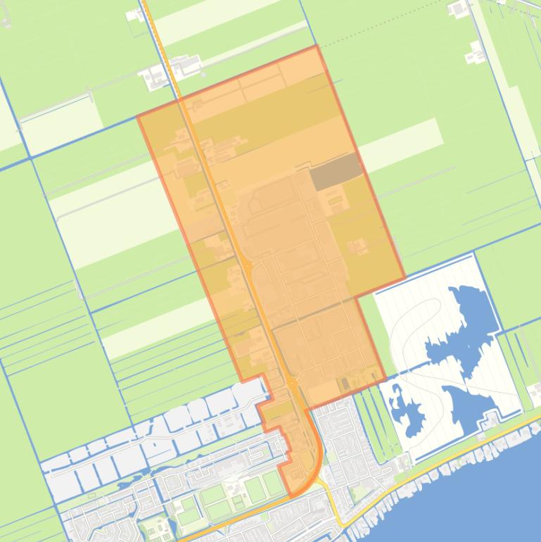 Kaart van de buurt Bedrijventerrein Nieuwkoop.