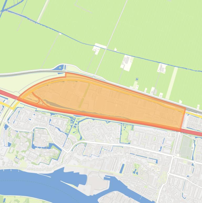 Kaart van de buurt Bedrijventerrein Nijverwaard.