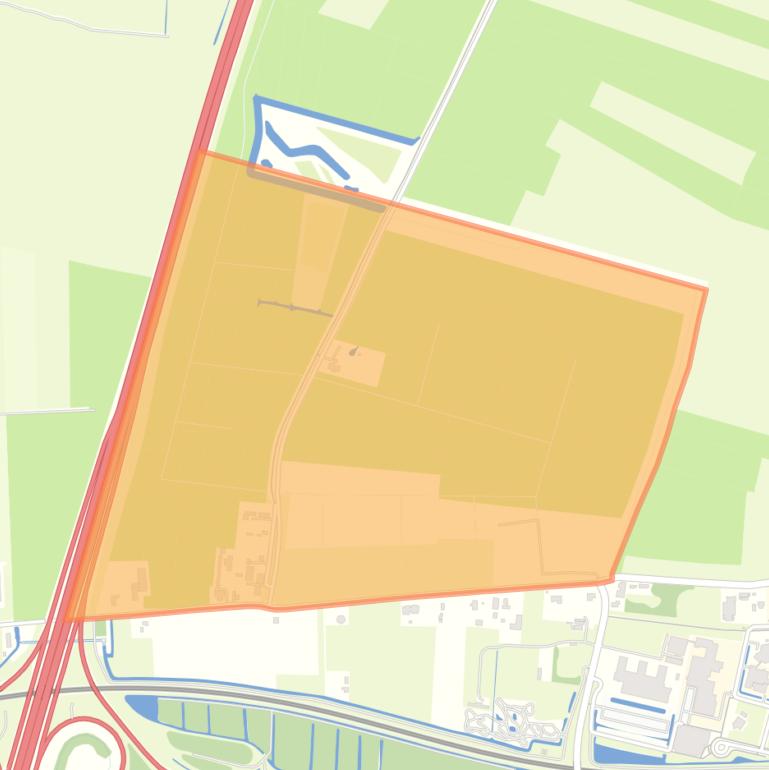 Kaart van de buurt Bedrijventerrein Noord.