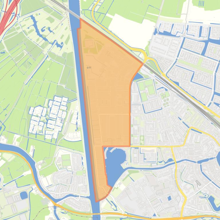 Kaart van de buurt Bedrijventerrein-Noord Weesp.