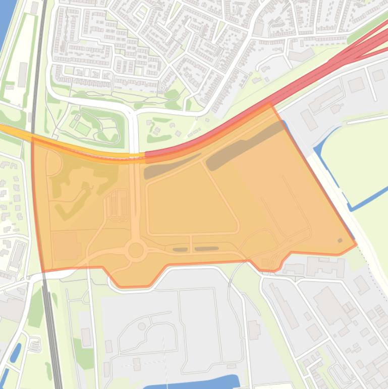 Kaart van de buurt Bedrijventerrein Oost-Souburg West.